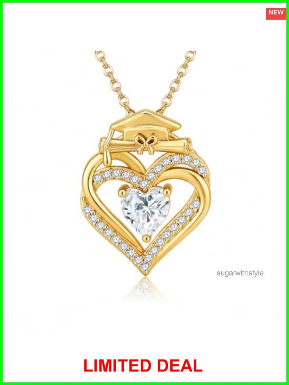 S925 Sterling Silver Graduation Necklace Class of 2026 Grad Cap Pendant Gift